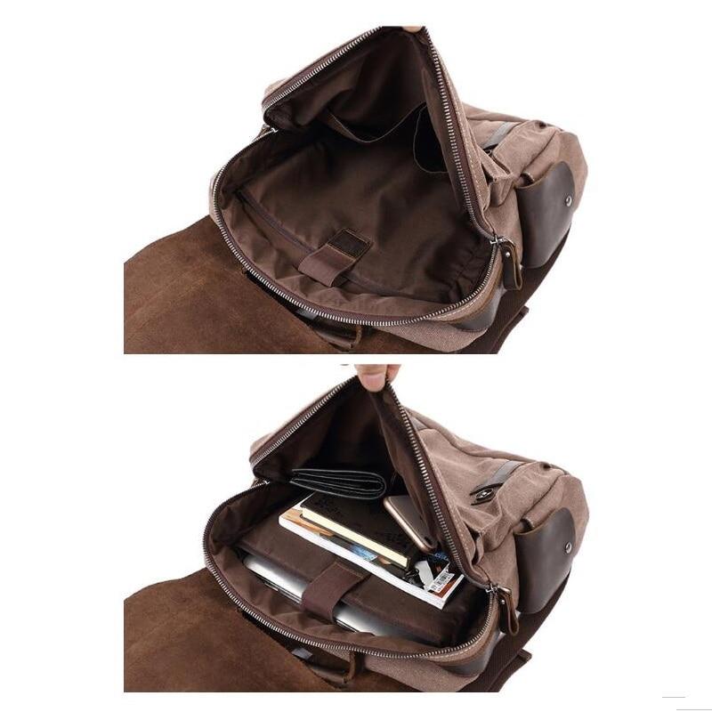 Novera | Vintage Canvas Lederrucksack