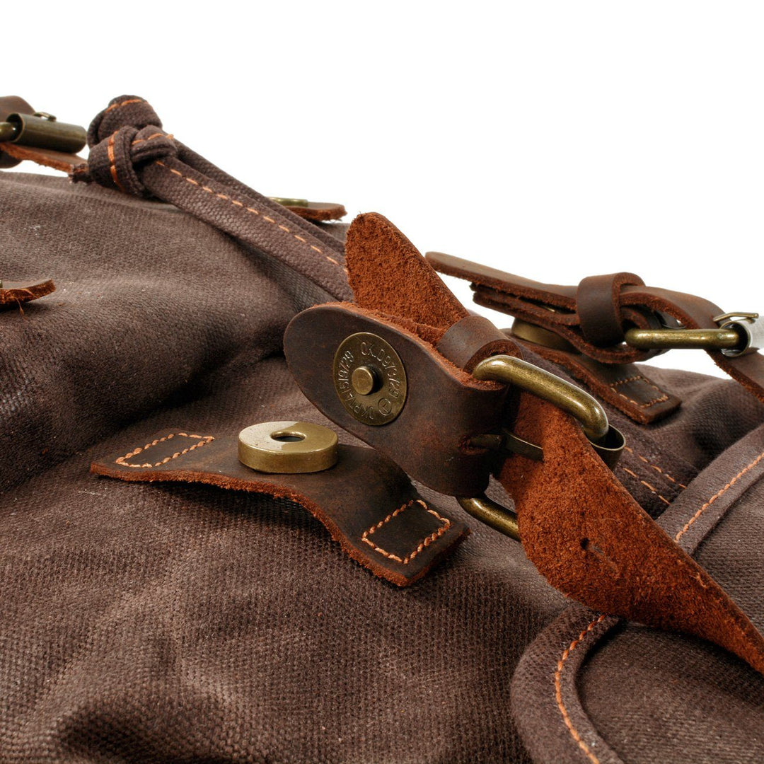 Atlas | Vintage Canvas Leder Wanderrucksack