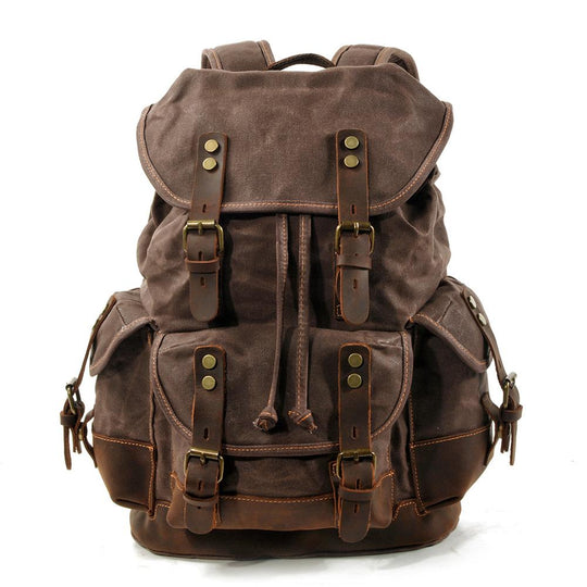 Atlas | Vintage Canvas Leder Wanderrucksack