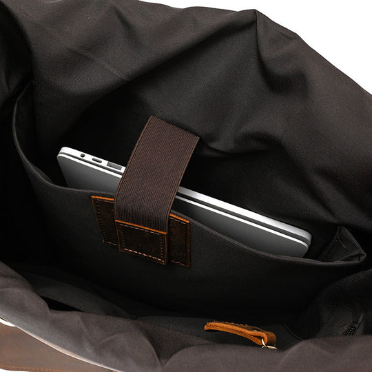 Rowan | Vintage-Lederrucksack mit Klappe