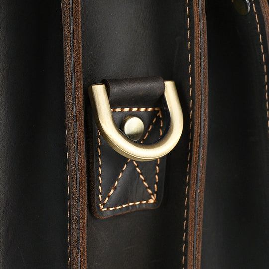 Eris | Vintage-Leder-Rucksack mit abnehmbaren Trägern