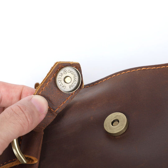 Alder | Vintage-Lederrucksack mit Klappe