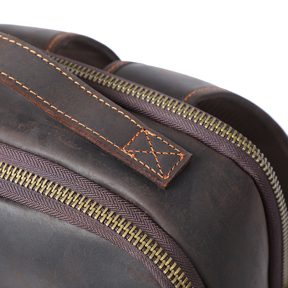 Ellis | Vintage-Leder-Laptop-Rucksack