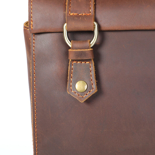 Alder | Vintage-Lederrucksack mit Klappe