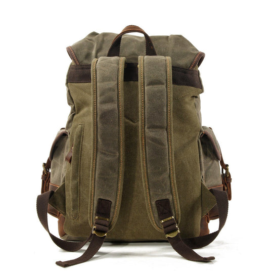 Atlas | Vintage Canvas Leder Wanderrucksack