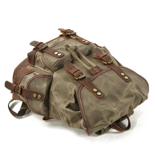 Atlas | Vintage Canvas Leder Wanderrucksack