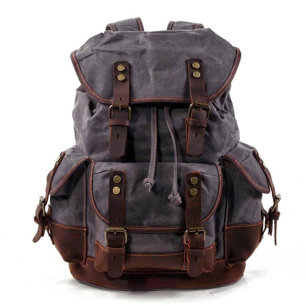 Atlas | Vintage Canvas Leder Wanderrucksack