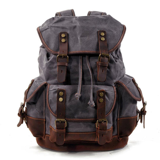 Atlas | Vintage Canvas Leder Wanderrucksack