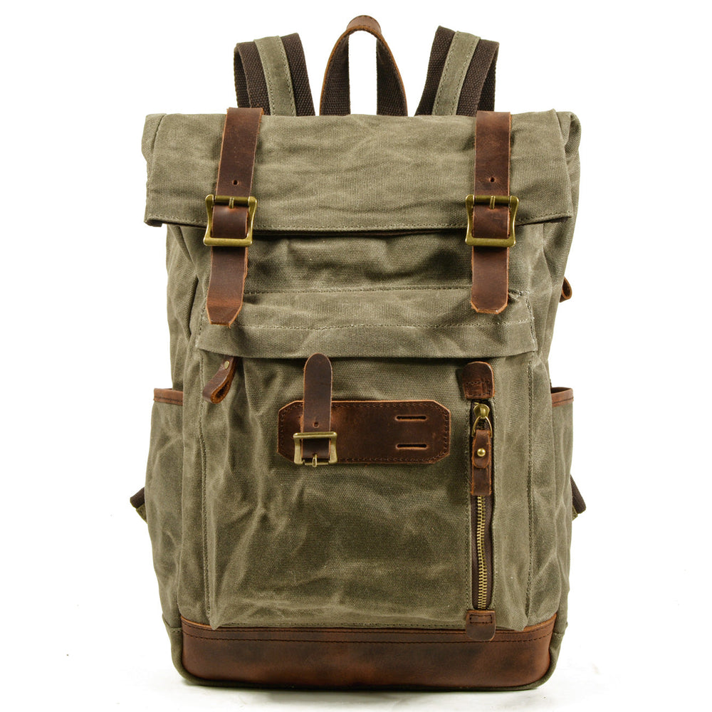 Maelor | Vintage-Rucksack aus Canvas und Leder