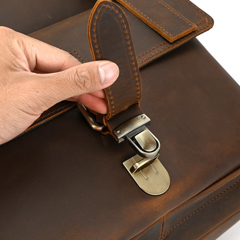 Rowan | Vintage-Lederrucksack mit Klappe