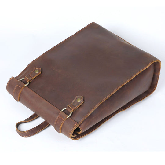 Alder | Vintage-Lederrucksack mit Klappe