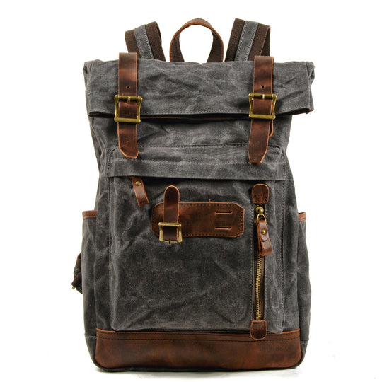 Maelor | Vintage-Rucksack aus Canvas und Leder