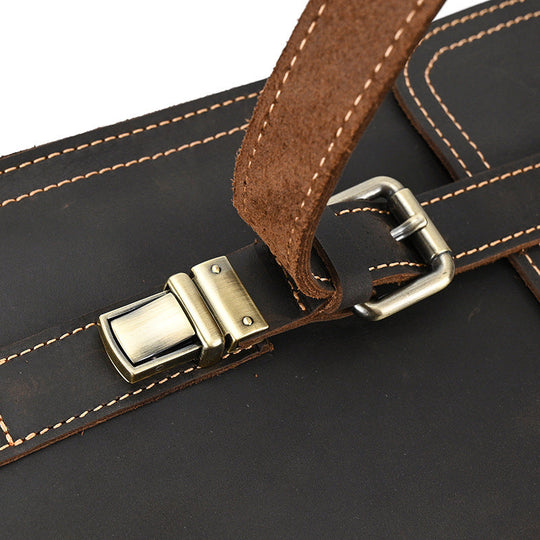 Eris | Vintage-Leder-Rucksack mit abnehmbaren Trägern