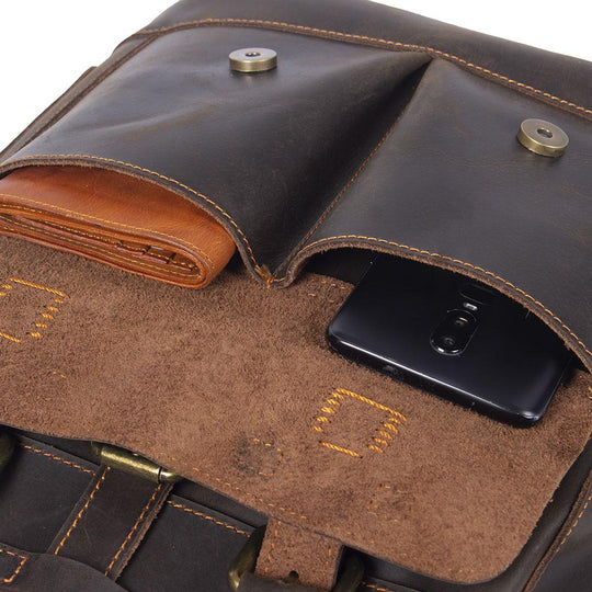 Velare | Leder-Laptop-Rucksack