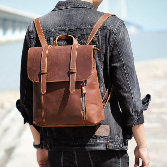 Mavi | Kompakter Lederrucksack