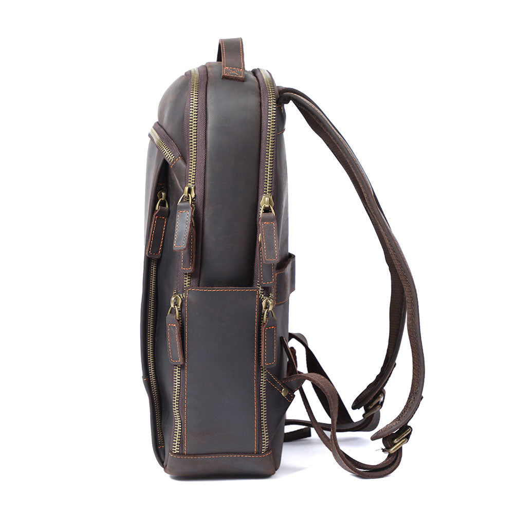 Ellis | Vintage-Leder-Laptop-Rucksack