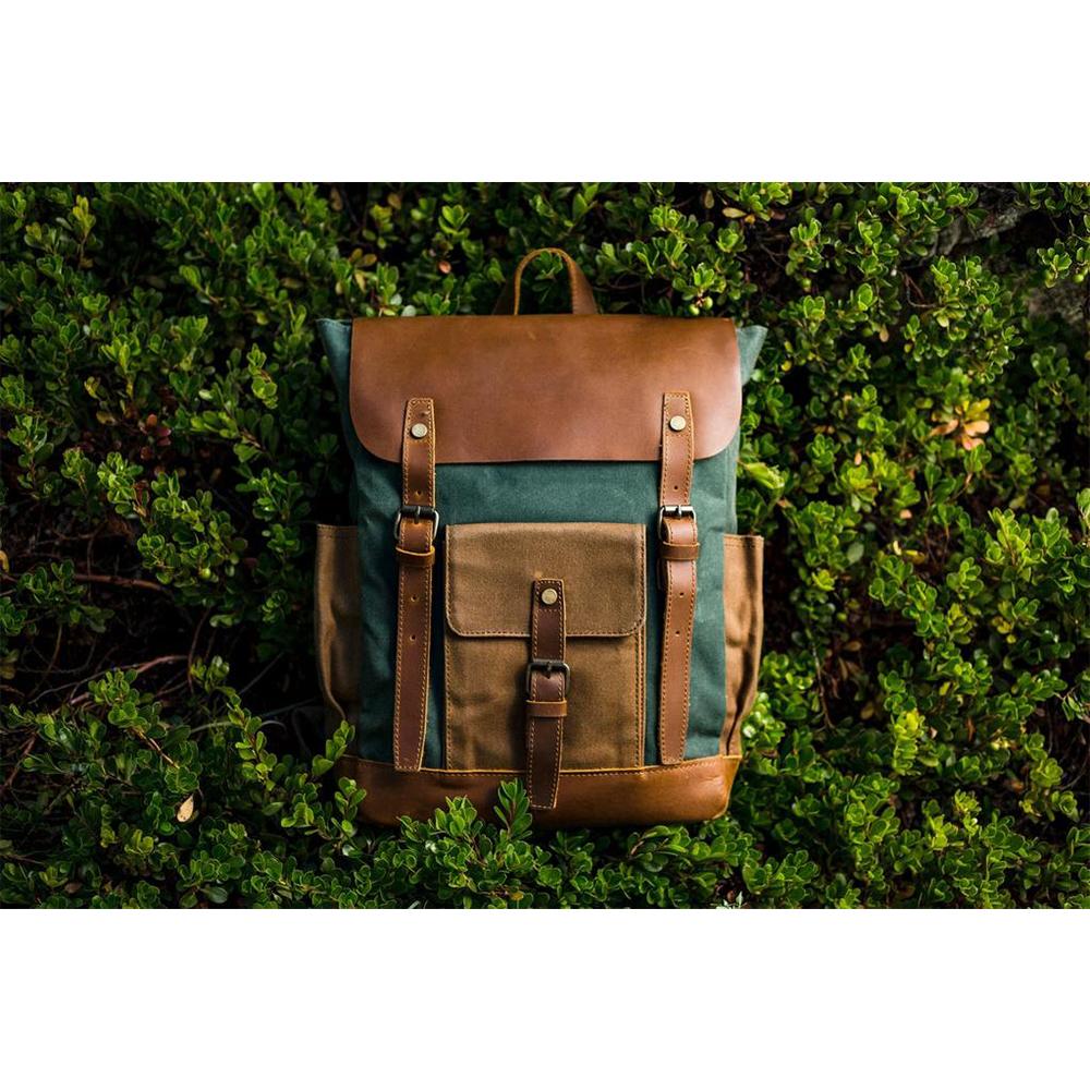 Maven | Vintage Canvas-Lederrucksack
