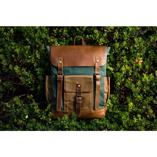 Maven | Vintage Canvas-Lederrucksack