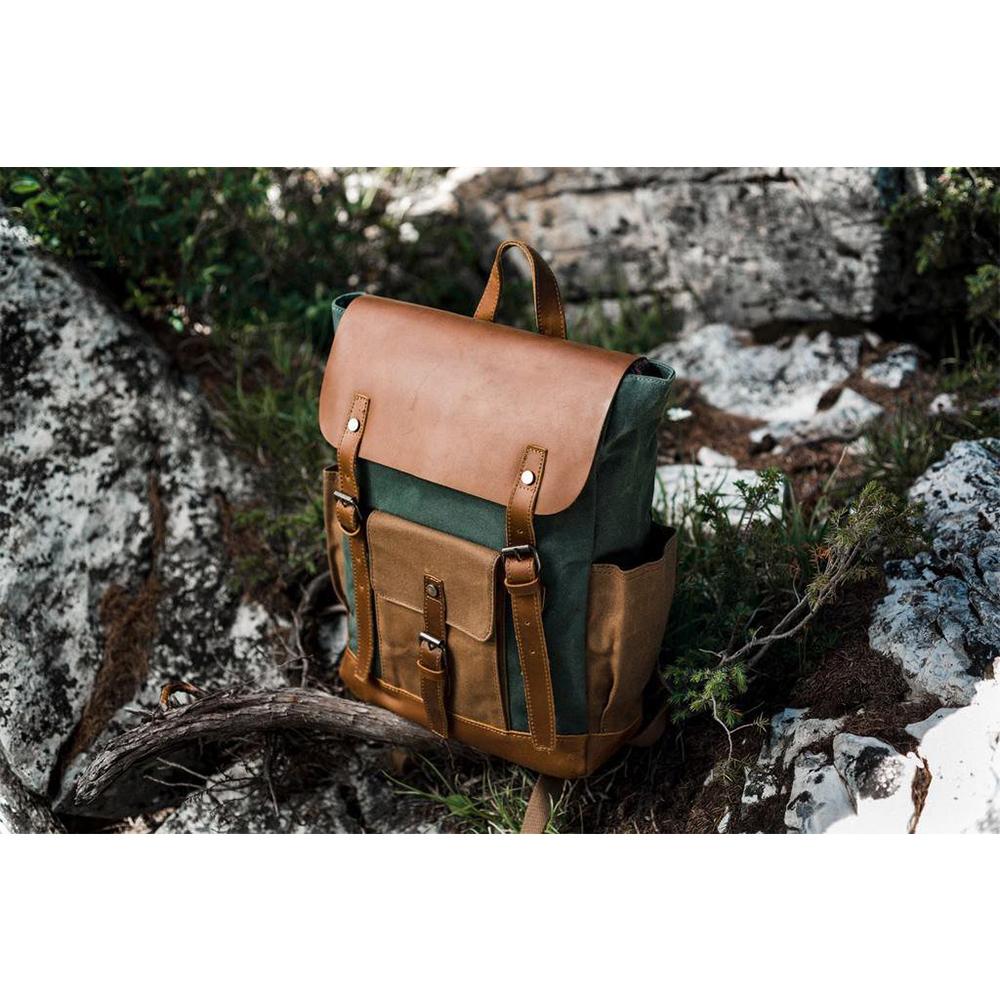 Maven | Vintage Canvas-Lederrucksack