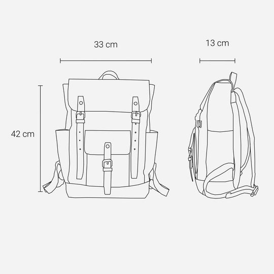 Maven | Vintage Canvas-Lederrucksack