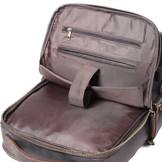 Ellis | Vintage-Leder-Laptop-Rucksack