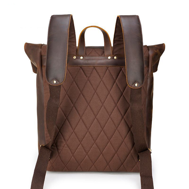 Rowan | Vintage-Lederrucksack mit Klappe