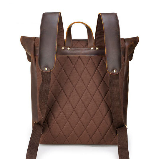 Rowan | Vintage-Lederrucksack mit Klappe