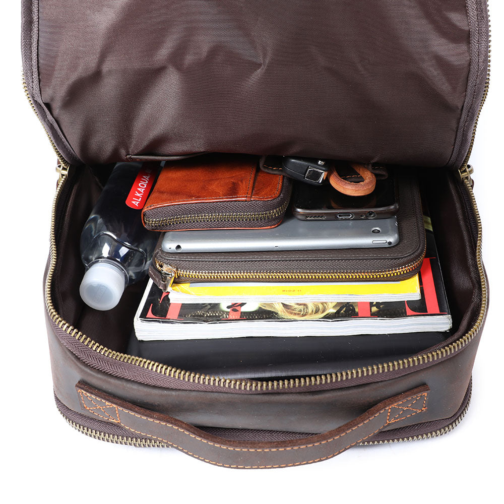 Ellis | Vintage-Leder-Laptop-Rucksack