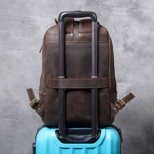Callen | Elegantes Leder-Laptop-Rucksack