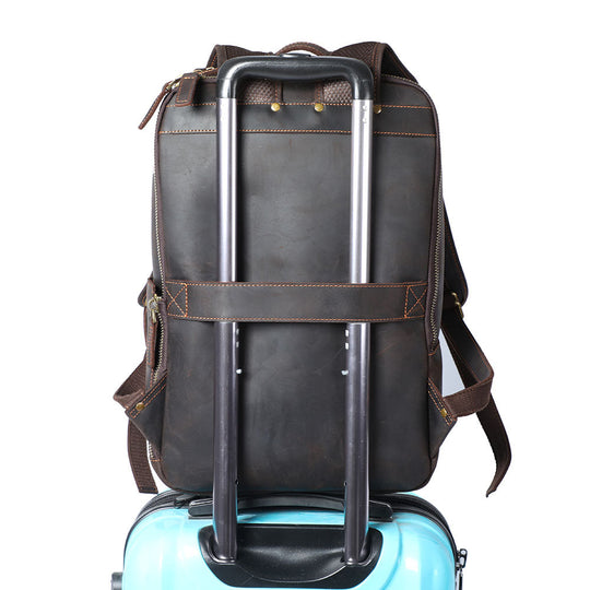 Ellis | Vintage-Leder-Laptop-Rucksack