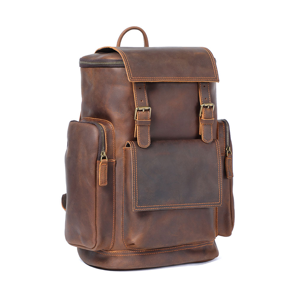 Rosvelle | Leder-Laptop-Rucksack