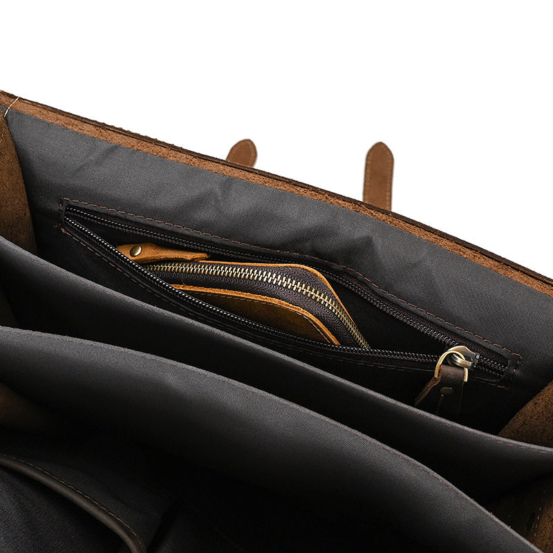 Eris | Vintage-Leder-Rucksack mit abnehmbaren Trägern