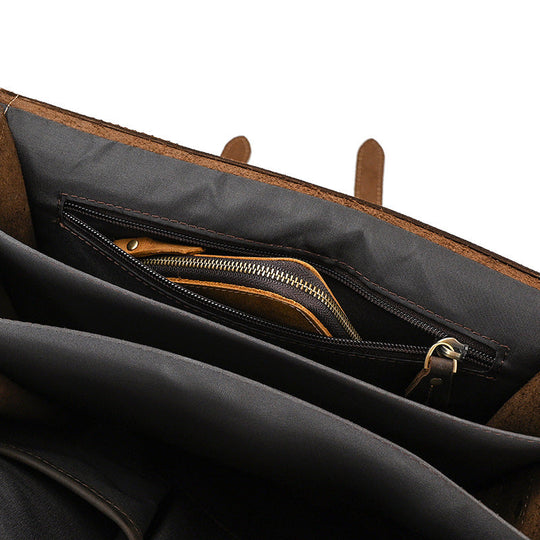 Eris | Vintage-Leder-Rucksack mit abnehmbaren Trägern
