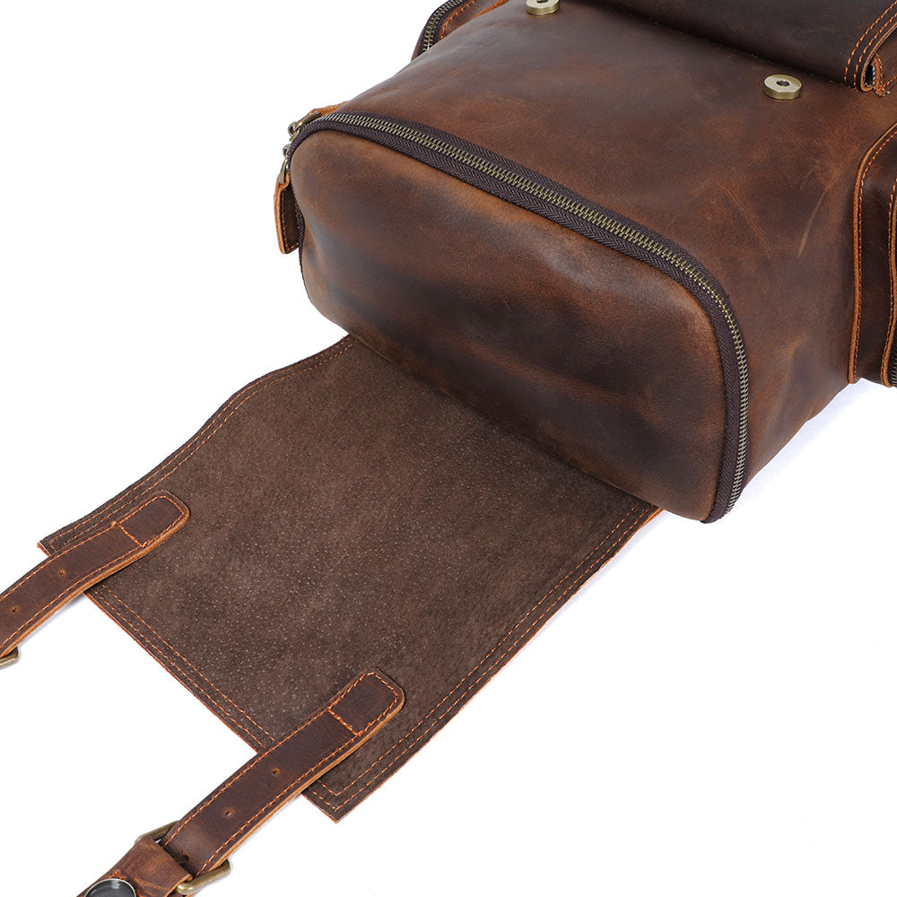 Rosvelle | Leder-Laptop-Rucksack