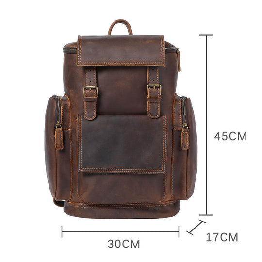 Rosvelle | Leder-Laptop-Rucksack