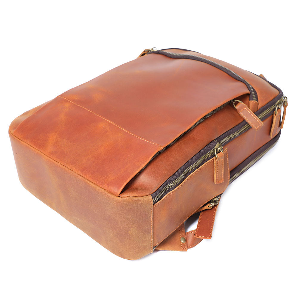 Ellis | Vintage-Leder-Laptop-Rucksack