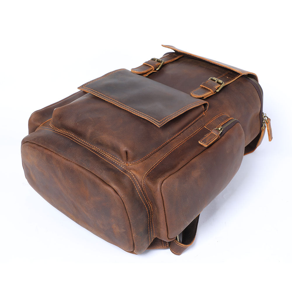 Rosvelle | Leder-Laptop-Rucksack