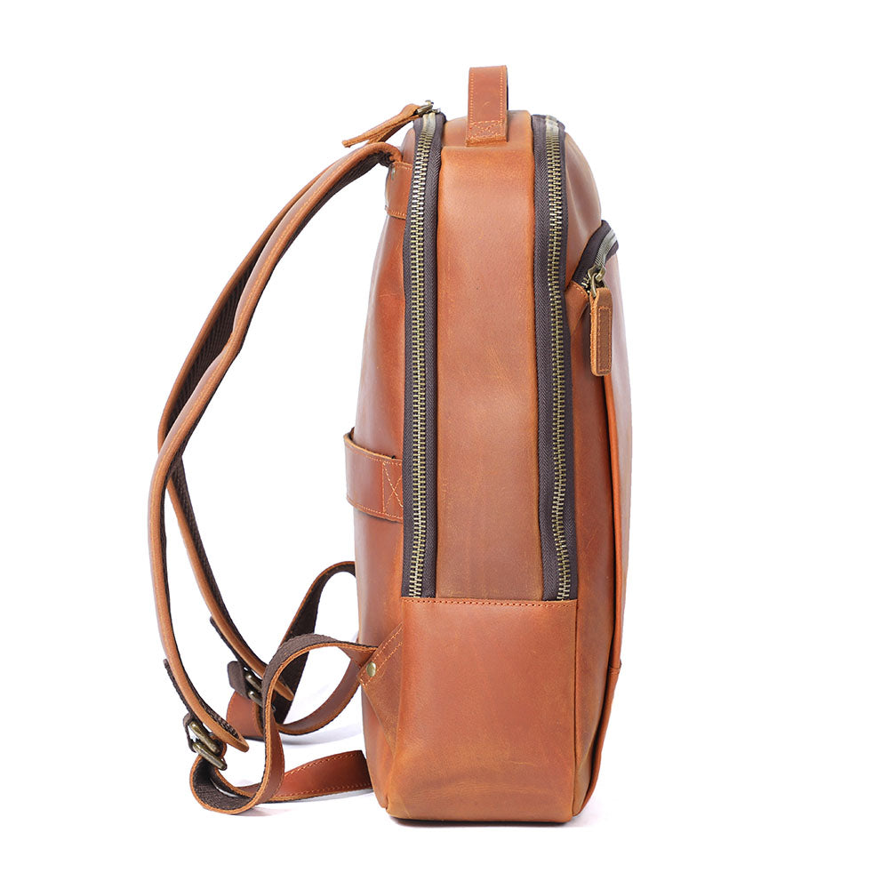 Ellis | Vintage-Leder-Laptop-Rucksack
