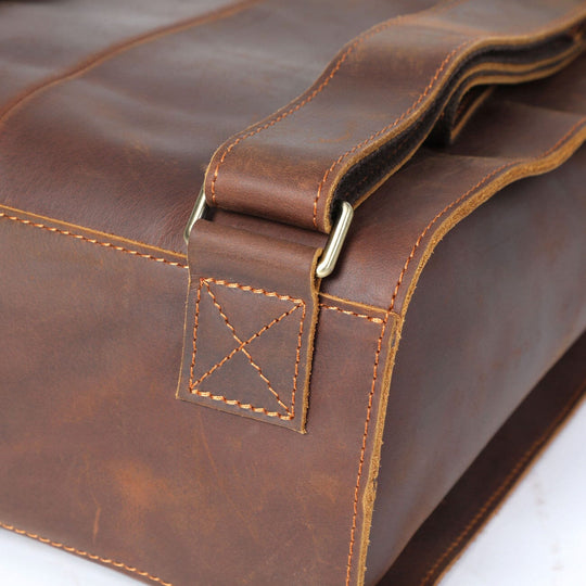 Alder | Vintage-Lederrucksack mit Klappe