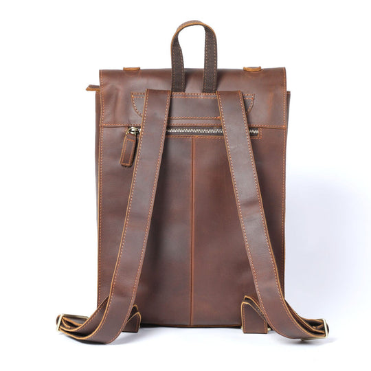 Alder | Vintage-Lederrucksack mit Klappe