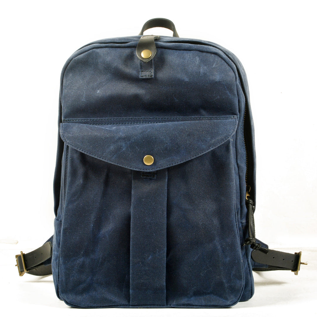 Calder | Rucksack aus gewachstem Canvas und Leder