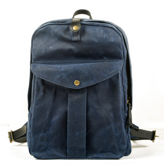 Calder | Rucksack aus gewachstem Canvas und Leder