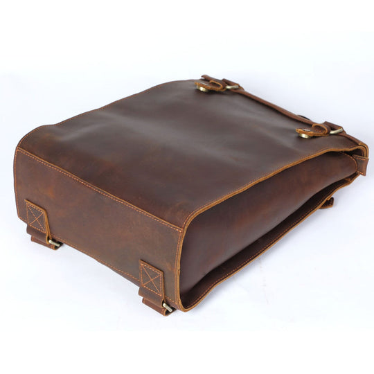 Alder | Vintage-Lederrucksack mit Klappe
