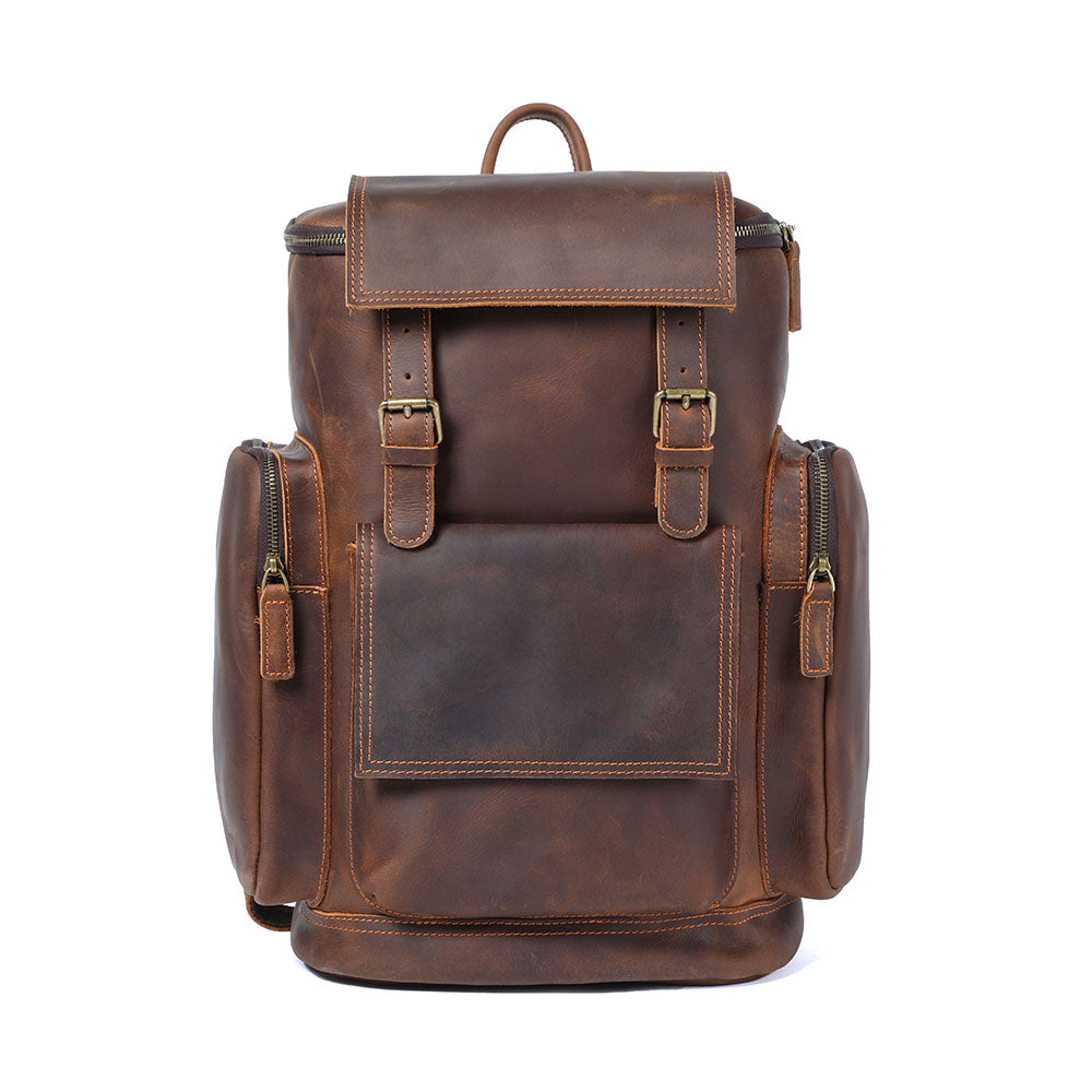 Rosvelle | Leder-Laptop-Rucksack