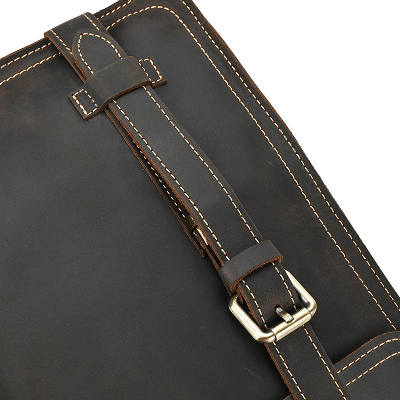 Eris | Vintage-Leder-Rucksack mit abnehmbaren Trägern