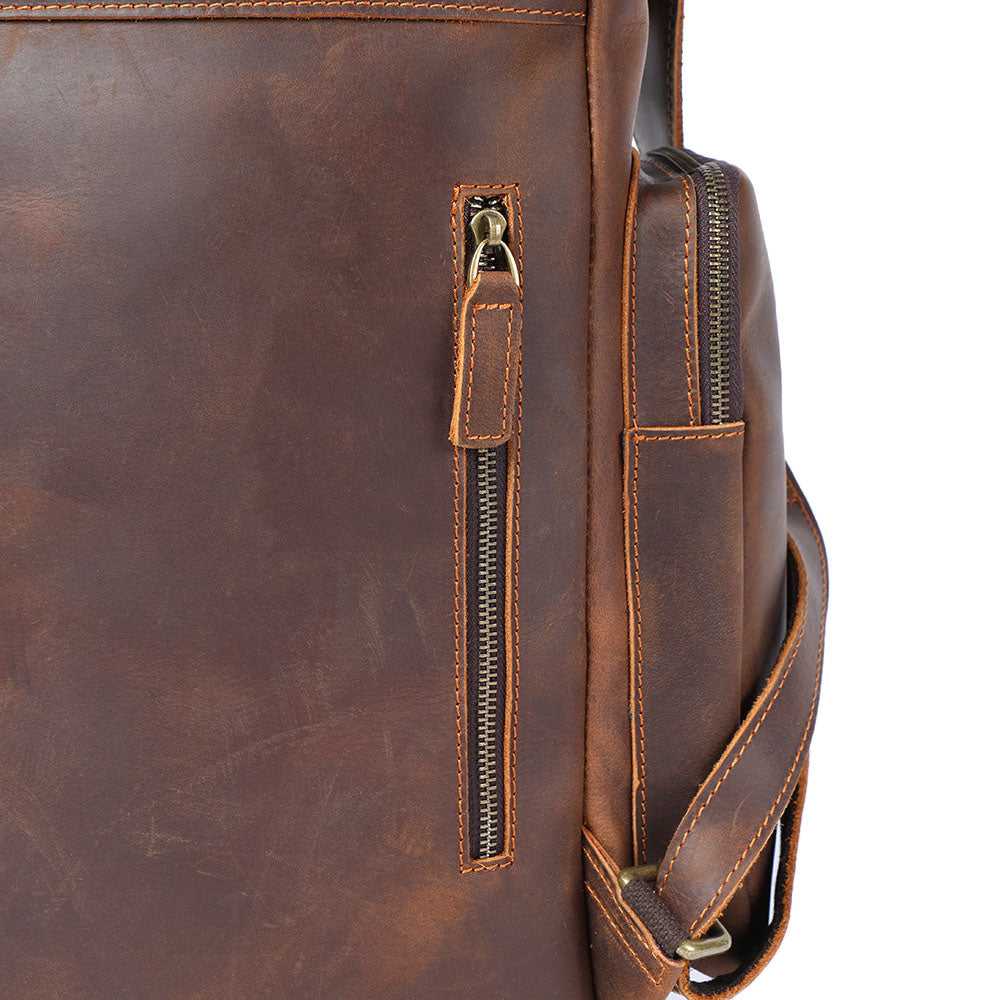 Rosvelle | Leder-Laptop-Rucksack