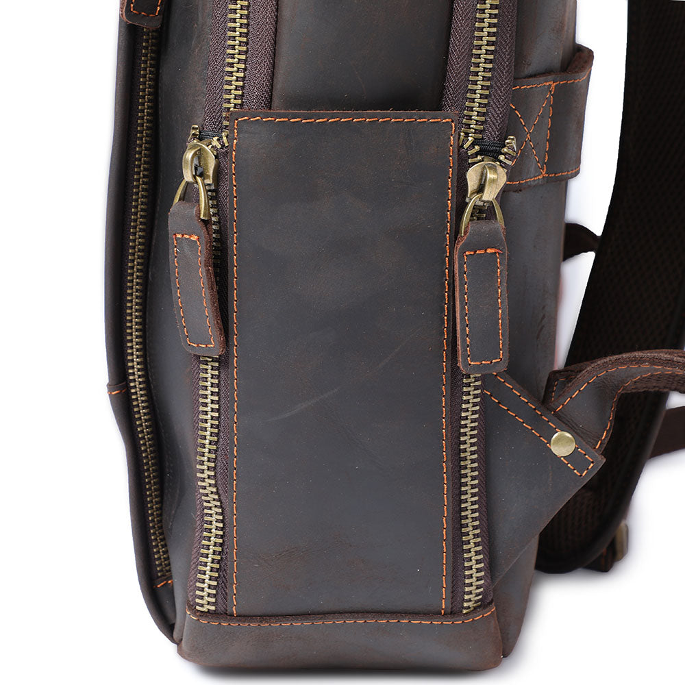 Ellis | Vintage-Leder-Laptop-Rucksack