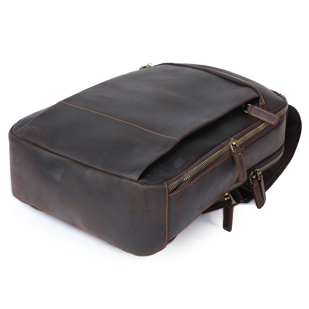 Ellis | Vintage-Leder-Laptop-Rucksack