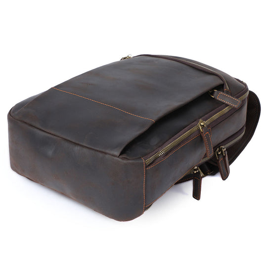 Ellis | Vintage-Leder-Laptop-Rucksack