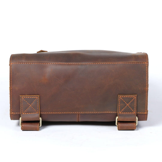 Alder | Vintage-Lederrucksack mit Klappe